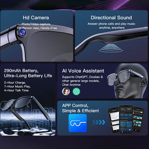 Lunettes intelligentes SENBONO M02S AI 8MP HD avec traduction IA, réduction de bruit ENC, écouteurs intelligents portables pour le sport, pour hommes et femmes - Product Image 2