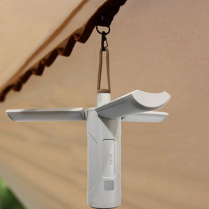 Lámpara de Camping Plegable Portátil, Luz Suave de Gran Cobertura <span class=keywords><strong>con</strong></span> Luz Estroboscópica Roja para Senderismo, Cortes de Energía y Emergencias - Product Image 1