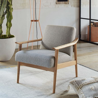 Fauteuil de Salon Design Moderne en Velours et Cuir – Chaise de Loisirs Luxueuse
