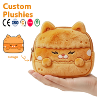 Peluche personnalisée OEM ODM, jouet brodé, peluche animale douce, figurine de personnage de dessin animé, poupées en peluche remplies de coton PP