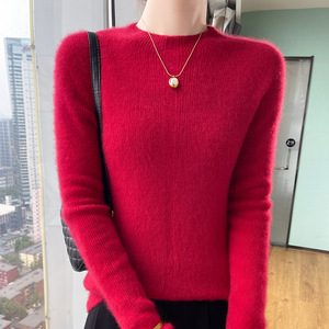 Suéter de Chenille Grosso e Quente de Inverno com Gola Redonda, Camiseta Térmica e Camada Interna - Product Image 6