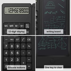 Tablette d'écriture personnalisable avec calculatrice intégrée, logo personnalisable, alimentation par piles, matériau ABS, modèle C5 - Bureau d'affaires - Product Image 3