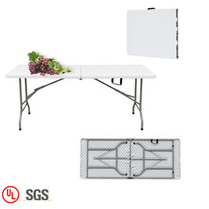 Vente en gros bon marché <span class=keywords><strong>de</strong></span> <span class=keywords><strong>table</strong></span> à manger pliable en plastique pour <span class=keywords><strong>restaurant</strong></span> tables pliantes rectangulaires blanches pour hôtel et maison - Product Image 4