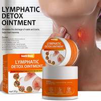 Vente en gros d'onguent détoxifiant lymphatique South Moon, chaud pour le cou, anti-gonflement, à base d'herbes, pansement lymphatique médical, relaxation corporelle, soins de santé