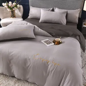 Bộ Ga Giường King Size 100% Cotton Bộ Ga Trải Giường Bộ Ga Trải Giường Bằng Vải Cotton Cho Gia Đình