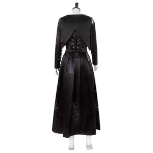 Costume de sorcière noire <span class=keywords><strong>Bellatrix</strong></span> <span class=keywords><strong>Lestrange</strong></span> pour femmes, déguisement de fête d'Halloween, carnaval, film magique, RMOV-003 - Product Image 2