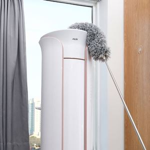Plumeau créatif de style japonais en acier inoxydable avec manche télescopique, brosse à poussière lavable pour la maison, outil de nettoyage extensible - Product Image 3