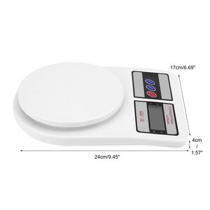 1Kg 10Kg Digital Kitchen <b>Scale</b> ABS Plastic LCD Display 0.1g Division Battery Powered Lid <b>Weight</b> Measuring Kitchen Accessories - Product Image 3