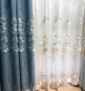 Thiết Kế Sang Trọng Châu Âu Fancy Vải Trang Trí Jacquard Rèm Cửa Với Thêu - Product Image 5