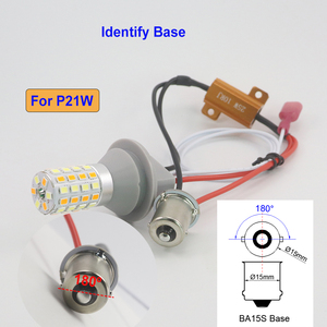 Ampoule <span class=keywords><strong>LED</strong></span> Canbus P21W Clignotant Séquentiel DRL Anti-tiraillement avec Driver IC 1156 3156 7440 pour Remplacement de Feu de Position - Product Image 5