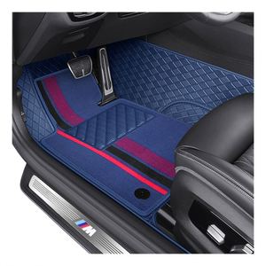 Juego de 3 Alfombrillas de Coche Deportivas Antideslizantes de Cuero 3D 5D de 10 mm de Grosor para ECOSPORT Santa Fe X5 GLC A4 A3 Elantra 2022 - Product Image 1