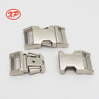 Boucle à dégagement latéral incurvée réglable en alliage de zinc haute résistance de 25 mm, personnalisée par le fabricant, pour sangle de sac à dos et bagages, tendance