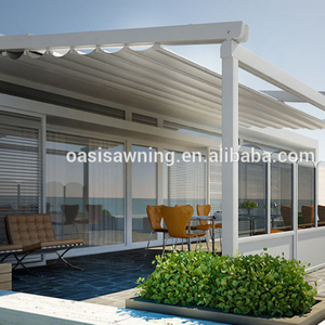 Tenda Parasole Avvolgibile per Auto, Portatile, da Spiaggia, in Alluminio di Alta Qualità, per Patio, Tettoia Antipioggia, Balcone, Impermeabile, con Porta Singola, Pergola - Product Image 4