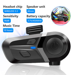 <span class=keywords><strong>Casque</strong></span> sans fil pour moto, doté de haut-parleurs HD ultra-fins, installation facile sur les casques intégraux pour la lecture de musique - Product Image 5