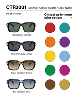 Nouvelles lunettes de soleil en acétate de qualité supérieure 2025, style rétro, monture épaisse de luxe, forme carrée, verres UV400, monture noire pour hommes et femmes