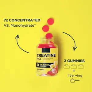 caffeine free gummies for brain muscle heart health sexual wellness immune support creatine monohydrate gummies supplement