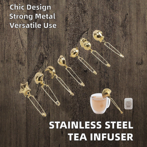 Infuseur à thé en acier inoxydable réutilisable et écologique avec poignée de diffuseur pour le filtrage du thé, du café et des épices. - Product Image 3
