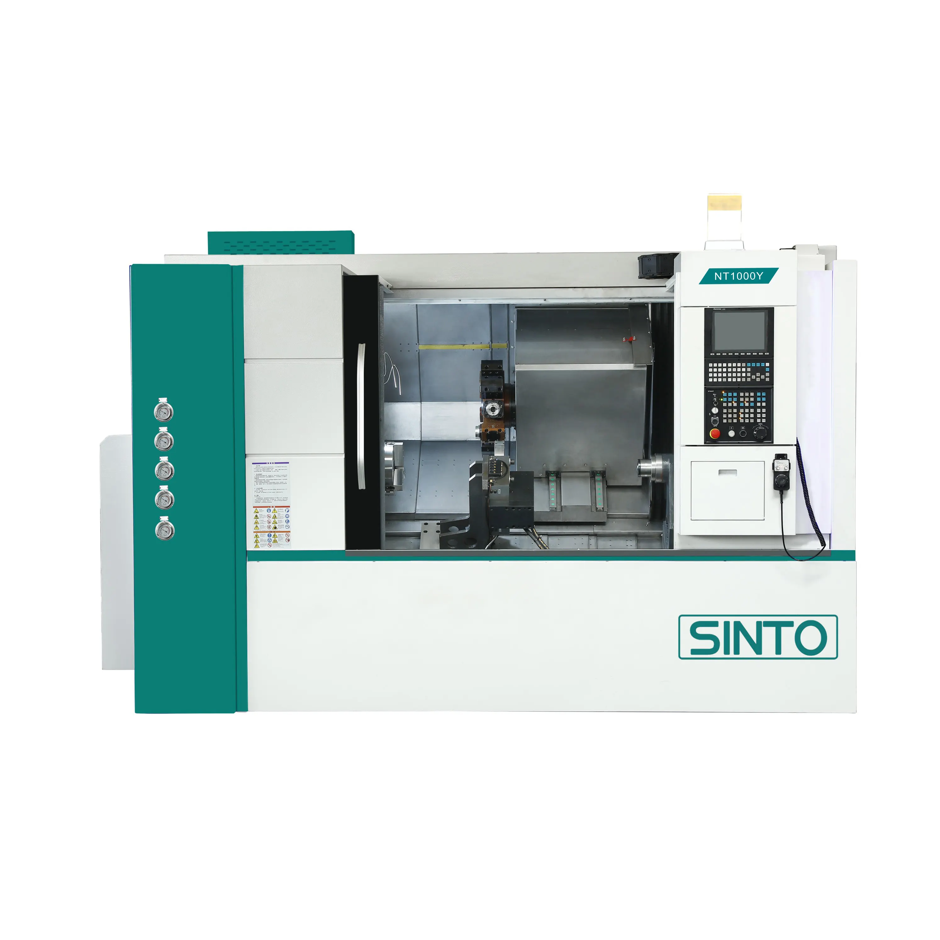 Heavy Duty 4 As Cnc Draaiend Centrum Sinto Nt1000y Met Livetool Torentje En Stabiele Rust