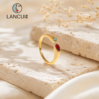 Bague Signet en Acier Inoxydable Plaqué Or 18K, Style Bohème, avec Douze Pierres du Zodiaque, Lisse, Brillante et Bombée, pour Femme