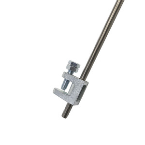 Vente directe usine : Pince de poutre anti-corrosion à assembler avec tige filetée pour système de support - Product Image 1