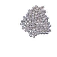 Perles rondes colorées de 3-4 mm, petites perles naturelles en vrac avec trous pour la décoration des ongles, vente en gros