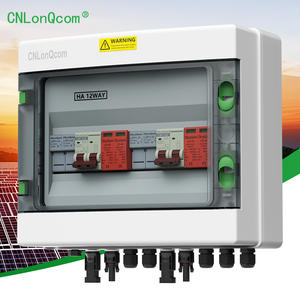 Kotak Kombiner PV CNLonQcom Sistem Tenaga Surya DC 500V 2 Masuk 2 Keluar 2 String IP65 Tahan Air untuk Energi Surya Luar Ruangan - Product Image 1