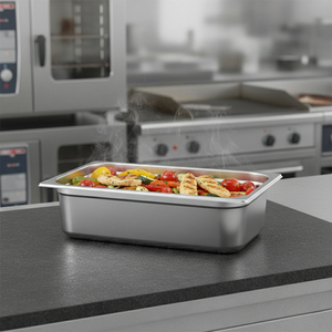 ถาดสแตนเลส Gastronorm แบบลึก สำหรับบุฟเฟ่ต์ ใช้ในร้านอาหาร โรงแรม โรงอาหาร และครัว - Product Image 1