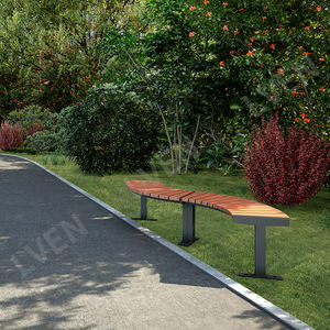 Banc d'arbre moderne multi-usage en métal et en bois pour mobilier d'extérieur pour les patios écoles villas hôpitaux parcs - Product Image 5