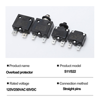 S11/S22 série moteur sur Protection réarmable interrupteur de protection contre les surcharges thermiques 250V 5A 6A 7A 8A 9A 10A 15A disjoncteur