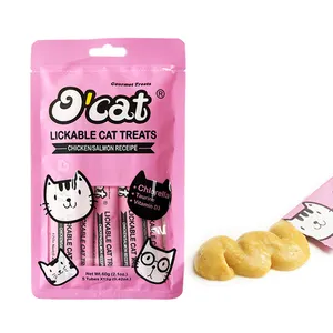 O'cat Liquid Cat Treats Hühner lachs Cremige Leckereien Cat Licking Treats Snacks Wet Food Cat Treats