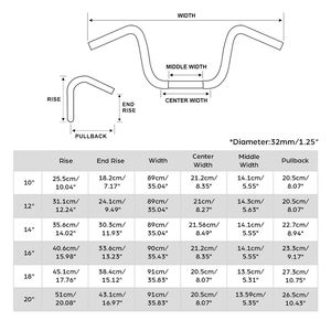 Vente en gros mixte disponible - Guidons modifiés compatibles avec <span class=keywords><strong>Harley</strong></span> Dyna Custom 8/10/12/14/16/18 pouces pour une installation facile - Product Image 3