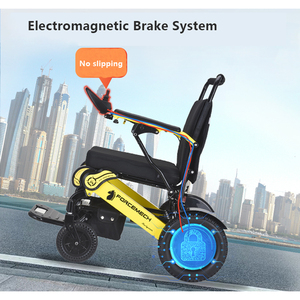 Sedia a rotelle elettrica in lega di alluminio con batterie al litio a doppio lato per disabili - Product Image 4