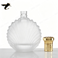 Flacon pulvérisateur en verre mat/givré transparent de haute qualité 500 ml avec bouchon à vis, capacité personnalisable pour le brandy