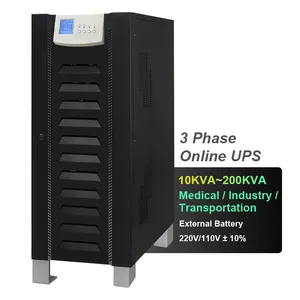 CWUPS 저주파 3 상 온라인 무정전 전원 공급 장치 의료용 UPS 인버터 시스템 배터리 포함 10KVA 300KVA 250KVA