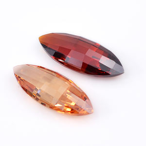 Lot de 10 pierres précieuses en zircon, ornements, champagne, luxe, personnalisé, synthétique, ample - Product Image 1