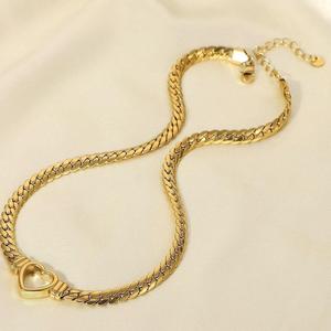 Collier en acier inoxydable or 18K véritable Hih Collier à breloques en forme de cœur pour sport incroyable - Product Image 4