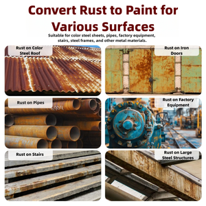 OAK HOUSE Convertisseur de rouille - Décapant et inhibiteur de rouille en une seule étape pour les surfaces métalliques, pas de ponçage requis - Product Image 4