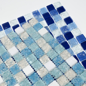 Azulejos de Mosaico de Cerámica con Efecto de Hielo para Cocina, Bar, Sala de Estar, Pared Interior, Pecera, Fondo de Piscina - Diseño Moderno - Product Image 6
