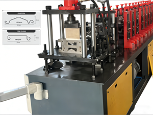 Máquina Perfiladora de Láminas para Puertas Corredizas de Acero Galvanizado Más Popular en Europa, Cortinas y Tirantes Planos - Product Image 1