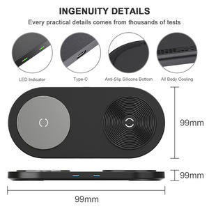 <span class=keywords><strong>3</strong></span> in 1 kablosuz iPhone şarj cihazı 12 Pro Max/13 şarj Apple İzle 6 SE Pro 2 <span class=keywords><strong>3</strong></span> şarj cihazı - Product Image 2