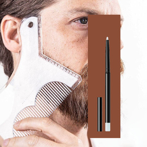 Barba da <span class=keywords><strong>uomo</strong></span> modellante la matita contorno capelli barbiere Styling bordo tracciante guida taglio capelli per la cura della barba perfetta - Product Image 4