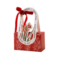 Boîte de papier cadeau bonbon faveurs de mariage personnalisées pour emballage, boîte cadeau de retour d'invité avec ruban, boîte en carton de demoiselle d'honneur