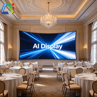 Écran LED incurvé créatif Ai Display Soft Inner Arc Outer Arc, flexible, 8K, lisible en plein soleil, 7680Hz, mur vidéo intérieur P1.2-P1.8