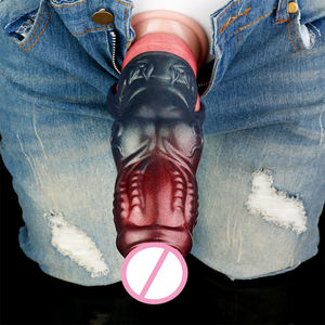 N-DW5209XL Fantasie Dildo Cover Met <span class=keywords><strong>Drop</strong></span> Ring Pnies Vergroting Vertraging Ejaculatie Siliconen Schede Voor Paar Te Verbeteren Plezier - Product Image 5