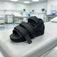Chaussure post-opératoire légère d'été avec tige Oxford, doublure en maille, fermeture auto-agrippante et coussin EVA pour la récupération des blessures à l'orteil et des hallux valgus