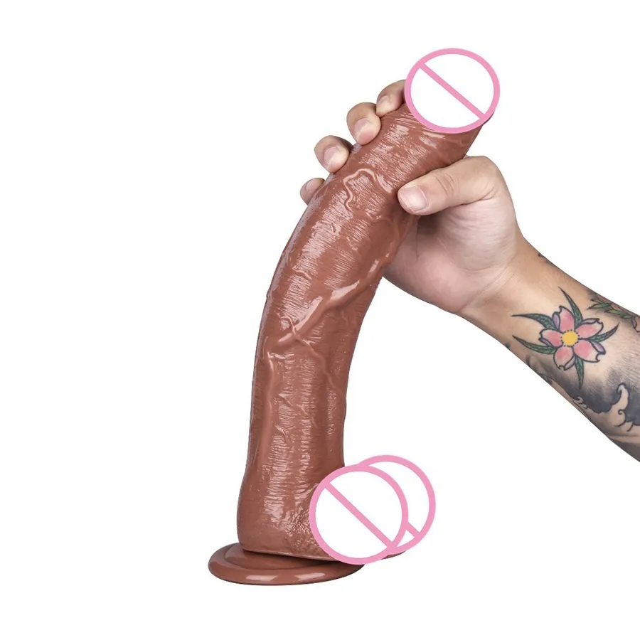 Gode réaliste de 30cm avec ventouse forte Super offre pénis artificiel gode réaliste gode jouets sexuels pour femme Masturba