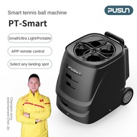 Máquina de pelota de tenis Robot para practicar con aplicación de control remoto Tennis Ball Machine Company