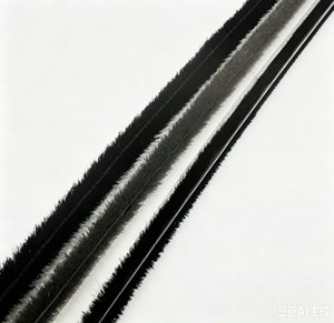 Guarnizione a Spazzola in Lana 9x5mm Autoadesiva Insonorizzante Anticorrosione per Finestre Scorrevoli in Alluminio, Striscia Sigillante per Casa - Product Image 3