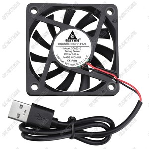 Gdstime Gda6010 60Mm 6Cm 60X60X10Mm Dầu Mang 5V USB DC Trục Quạt Làm Mát Với Nhựa Tản Nhiệt Cho Máy Tính Trường Hợp - Product Image 1