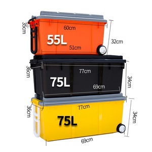 Boîte de rangement pour coffre de voiture, boîte à bagages, organisateur multifonctionnel pour articles de voiture. - Product Image 1